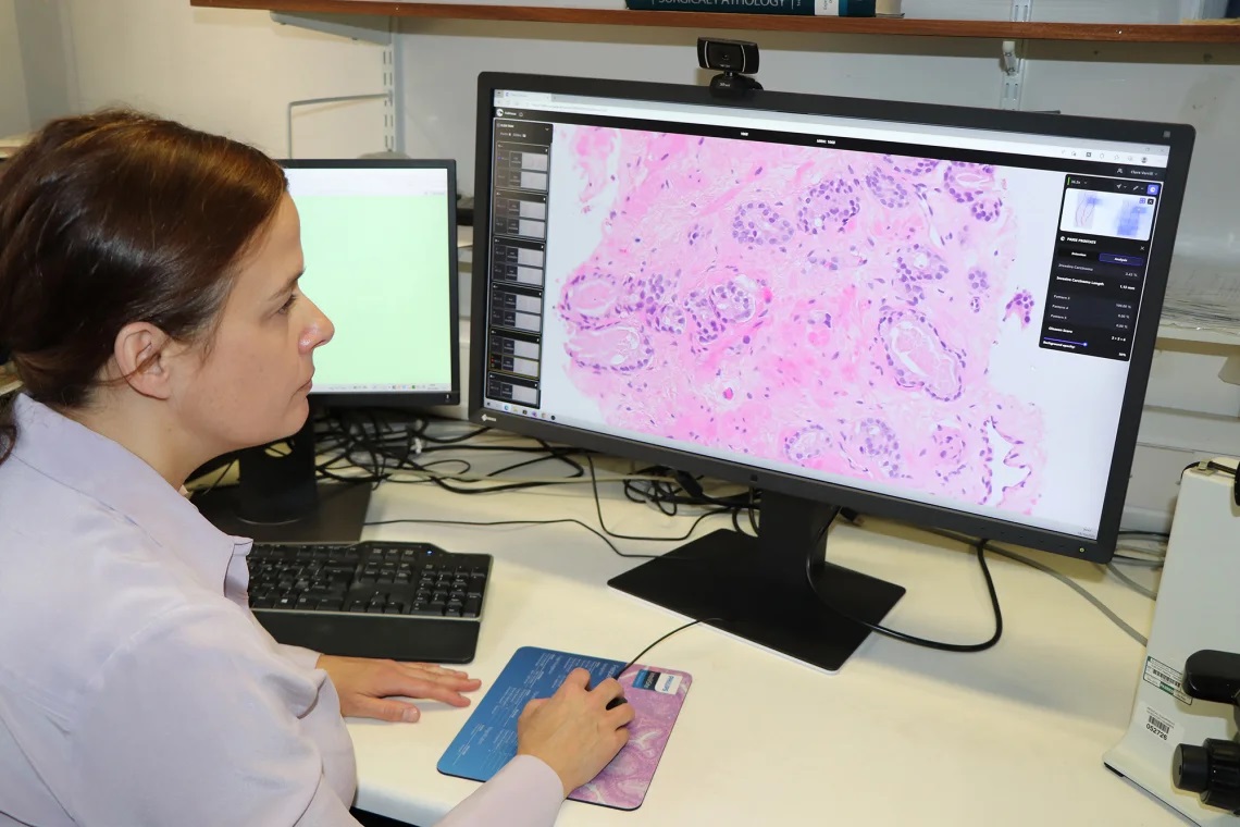 Researcher Clare Verrill Using AI Software For Pathology